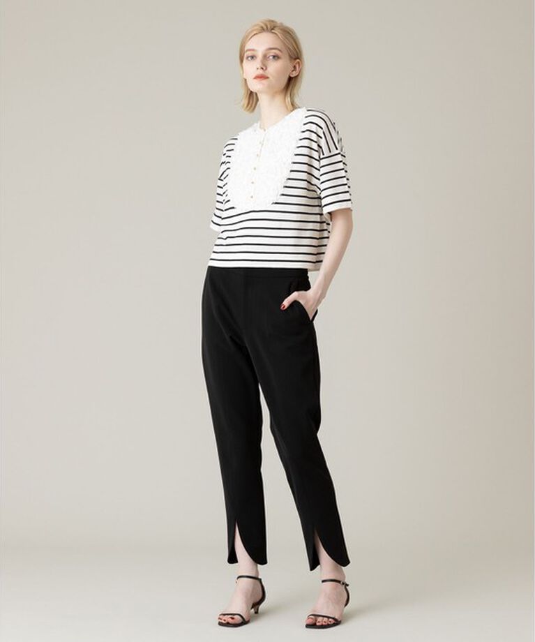 LOULOU WILLOUGHBY「【LOULOU WILLOUGHBY】フローラルフロントプルオーバー」|ニット・セーター|