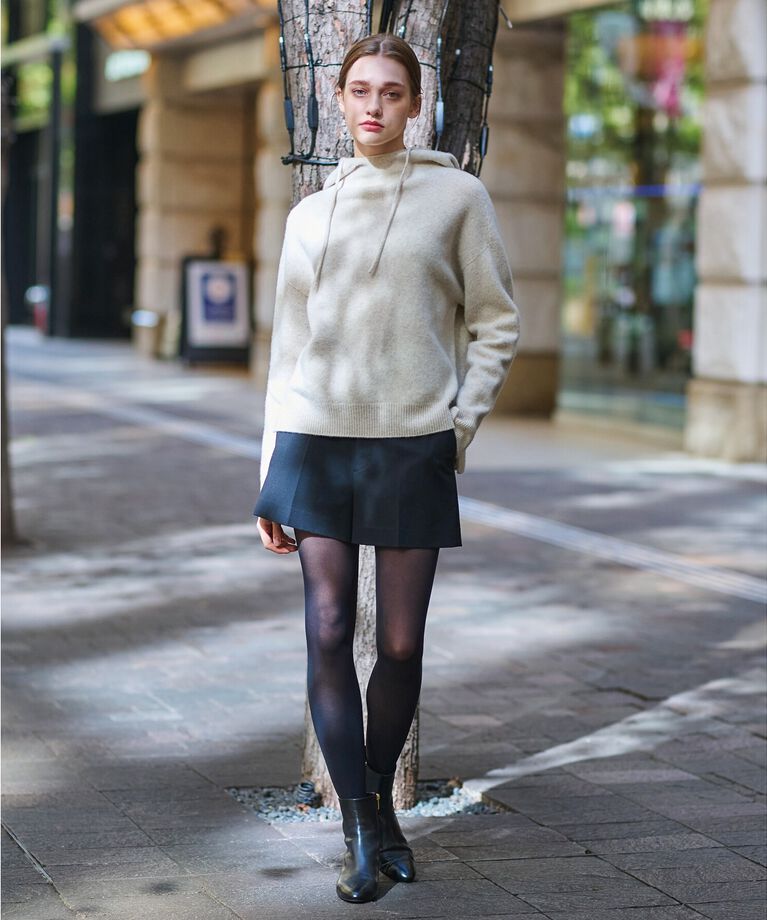 DRESSTERIOR「【限定カラーあり】カシミヤブレンドフードニット」|ニット・セーター|