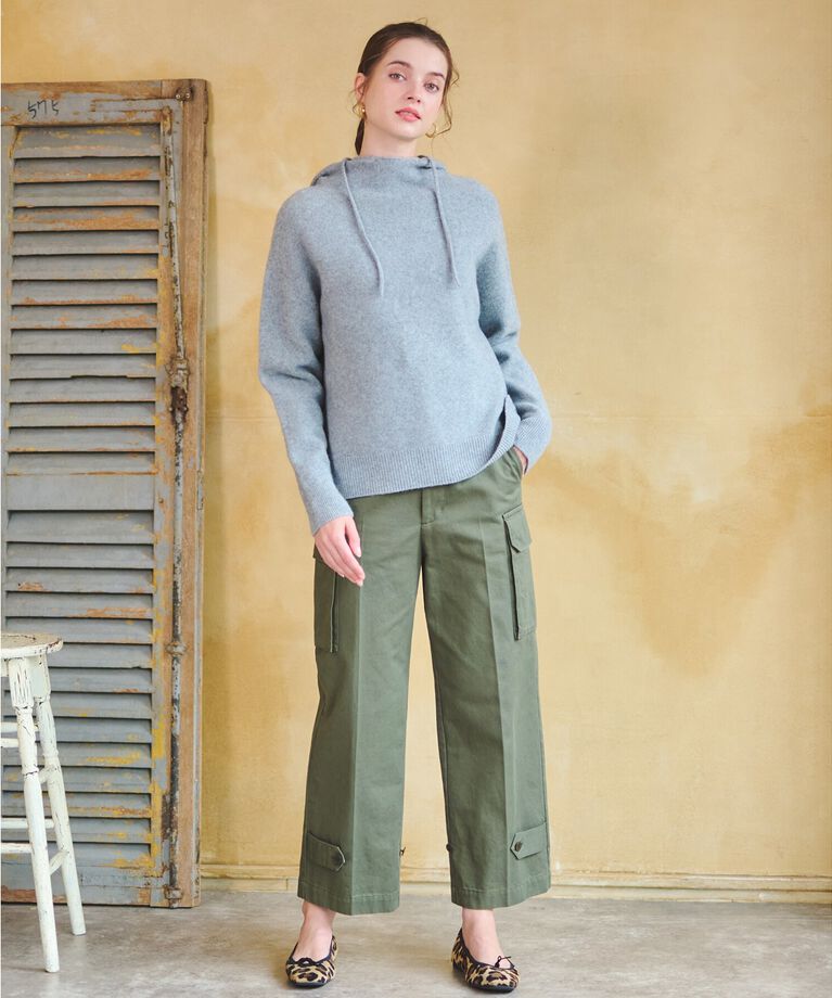 DRESSTERIOR「【限定カラーあり】カシミヤブレンドフードニット」|ニット・セーター|