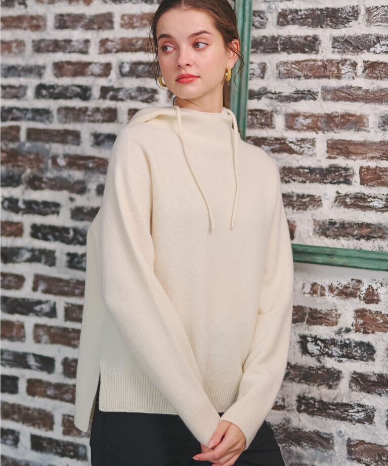 DRESSTERIOR「【限定カラーあり】カシミヤブレンドフードニット」|ニット・セーター|