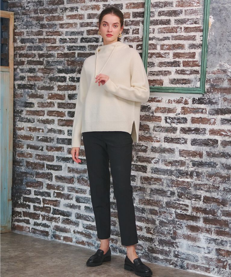 DRESSTERIOR「【限定カラーあり】カシミヤブレンドフードニット」|ニット・セーター|