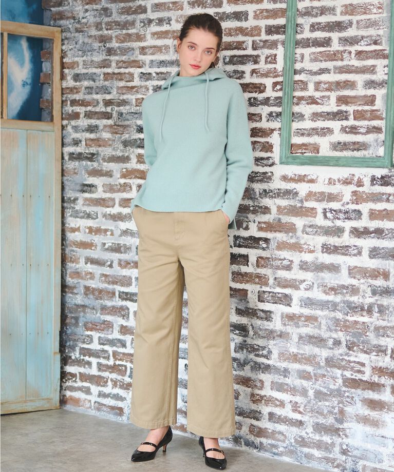 DRESSTERIOR「【限定カラーあり】カシミヤブレンドフードニット」|ニット・セーター|