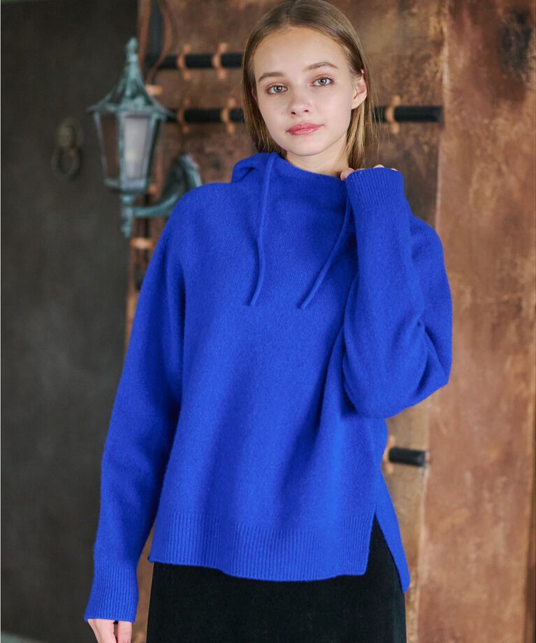 DRESSTERIOR「【限定カラーあり】カシミヤブレンドフードニット」|ニット・セーター|
