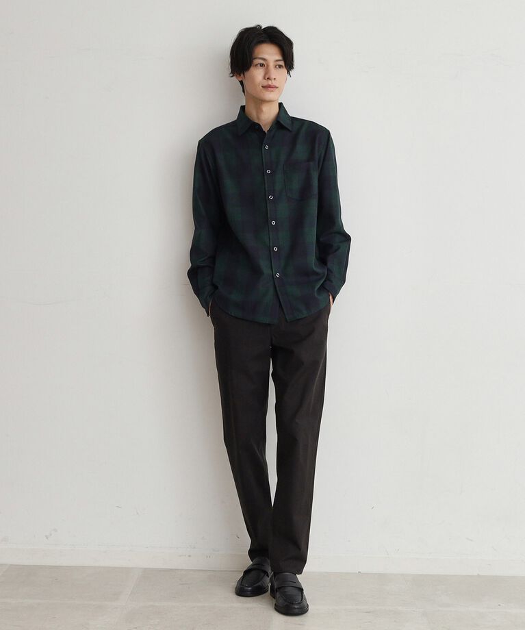 THE SHOP TK「【シワになりにくい】マウントネルシャツ」|シャツ・ブラウス|