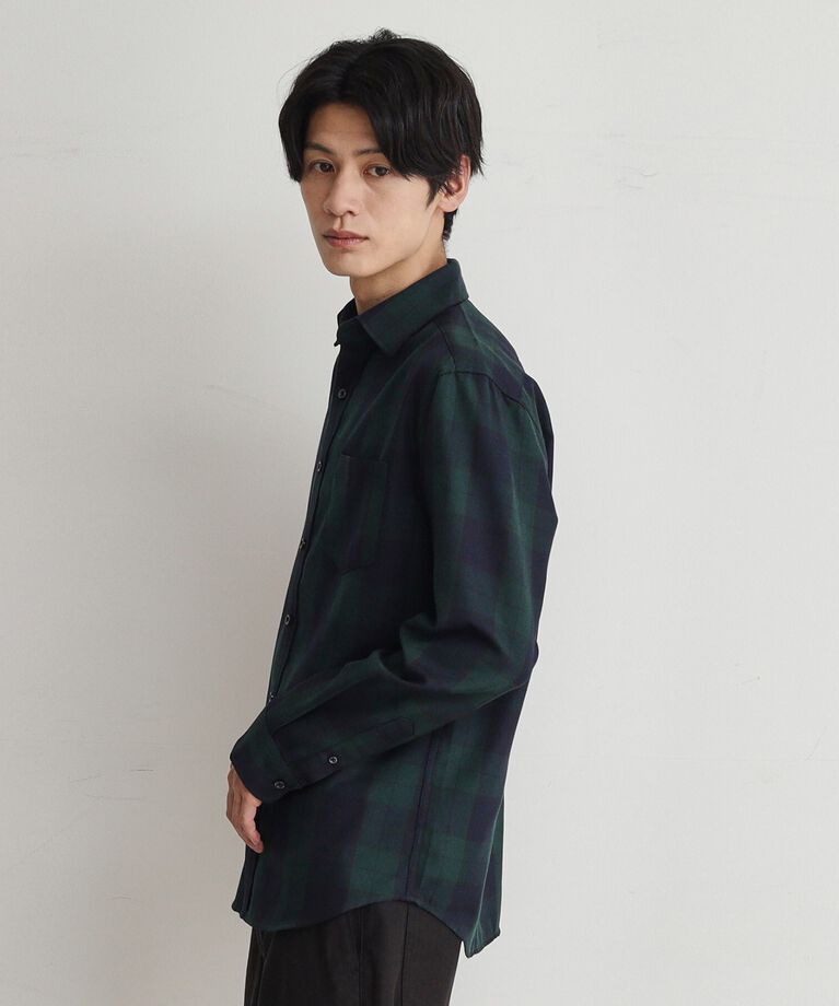 THE SHOP TK「【シワになりにくい】マウントネルシャツ」|シャツ・ブラウス|