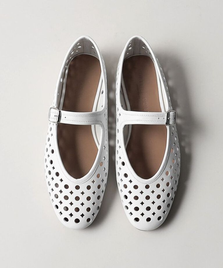 ODETTE E ODILE「メリージェーンソフト フラット10↑」|バレエシューズ|WHITE