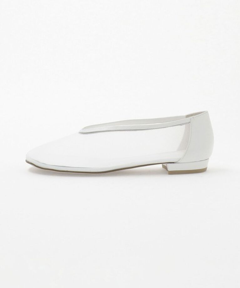 ODETTE E ODILE「ラウンドチュール フラット15↓↑」|パンプス|WHITE
