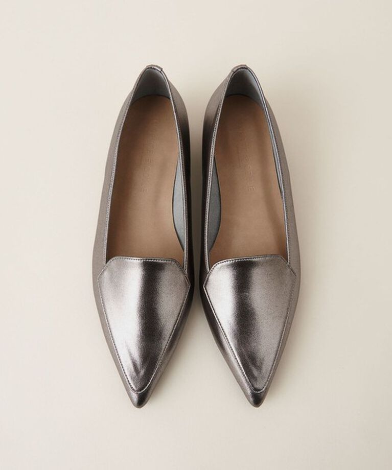 ODETTE E ODILE「R ポインテッドモカ フラット20◎↓↑」|パンプス|SILVER