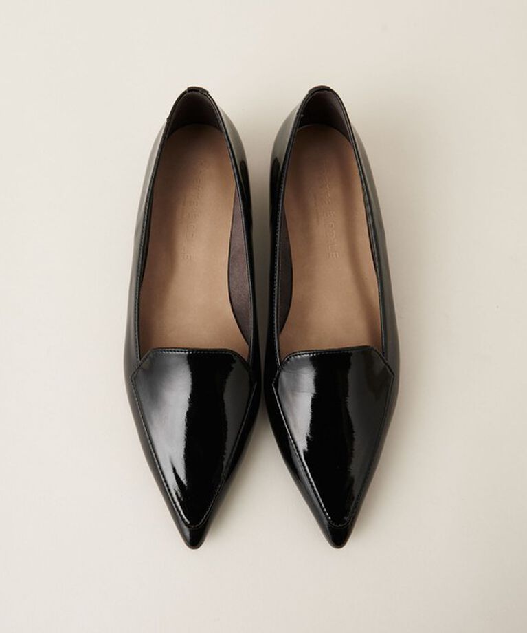 ODETTE E ODILE「R ポインテッドモカ フラット20◎↓↑」|パンプス|BLACK