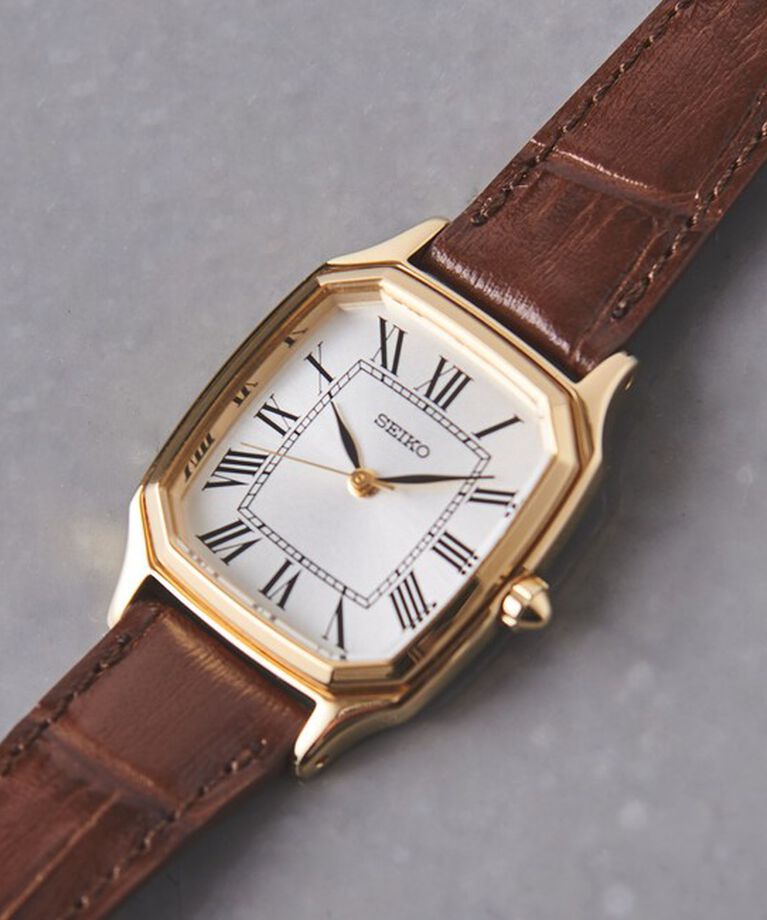 UNITED ARROWS「【別注】＜SEIKO＞スクエア レザー 腕時計」|腕時計|