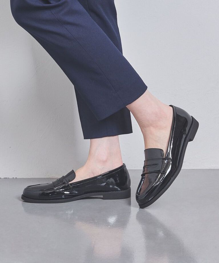 UNITED ARROWS「レイン レザー ローファー」|レインシューズ|BLACK