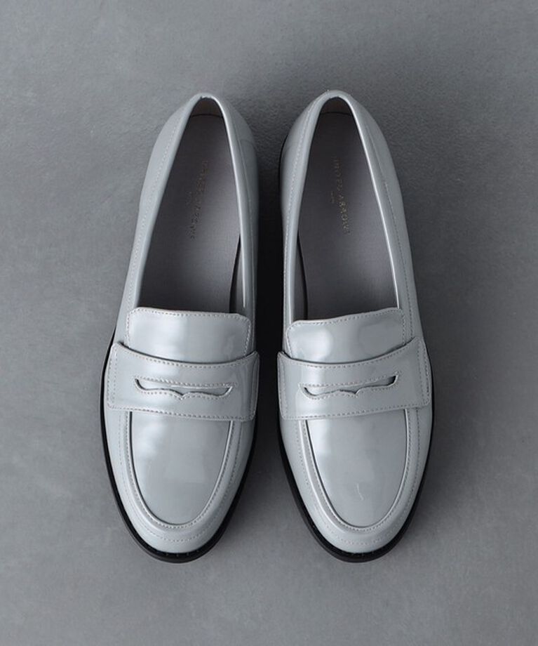 UNITED ARROWS「レイン レザー ローファー」|レインシューズ|LT.GRAY