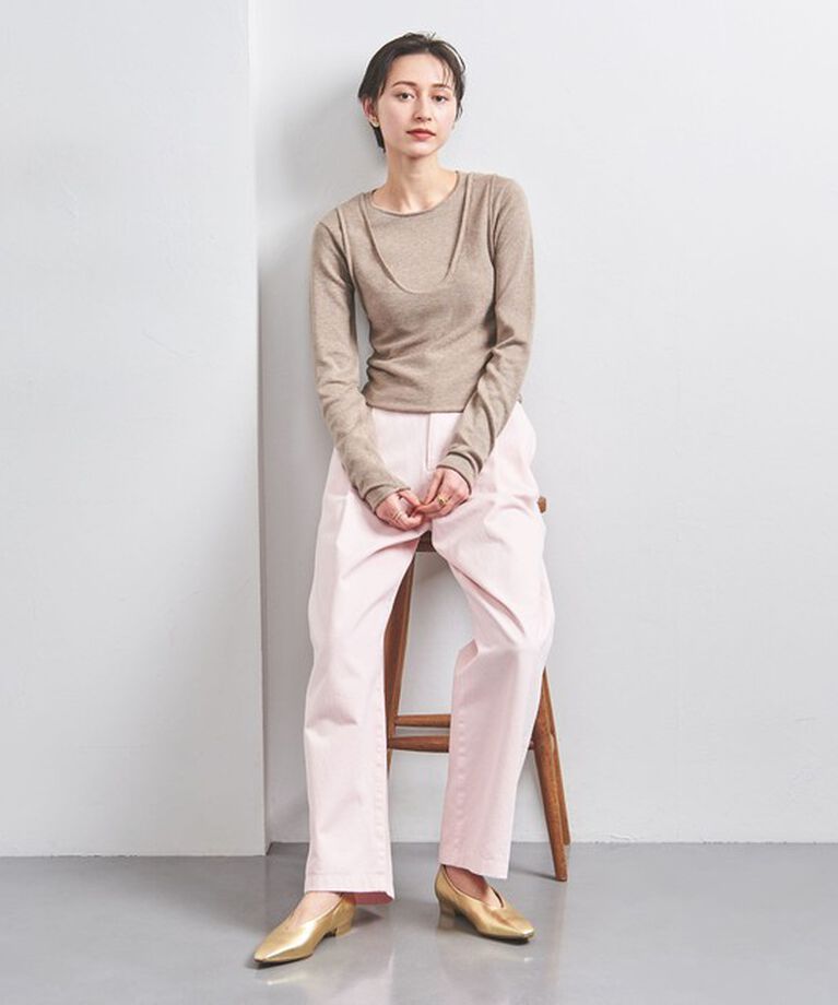 UNITED ARROWS「スクエア ポインテッド フラットシューズ」|パンプス|