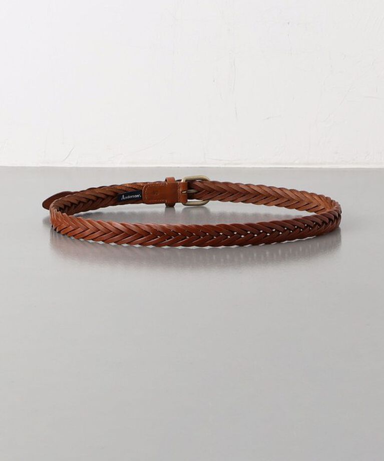 UNITED ARROWS「【別注】＜Anderson‘s＞ ラウンドバックル メッシュベルト」|ベルト|