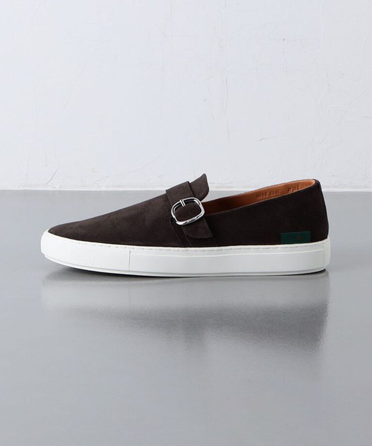 UNITED ARROWS「＜hALON＞モンクストラップ スリッポン」|スニーカー|DK.GRAY