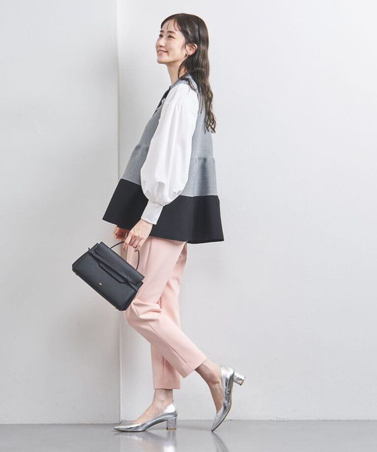 UNITED ARROWS「P リボンブローチ ニットベスト」|ニット・セーター|