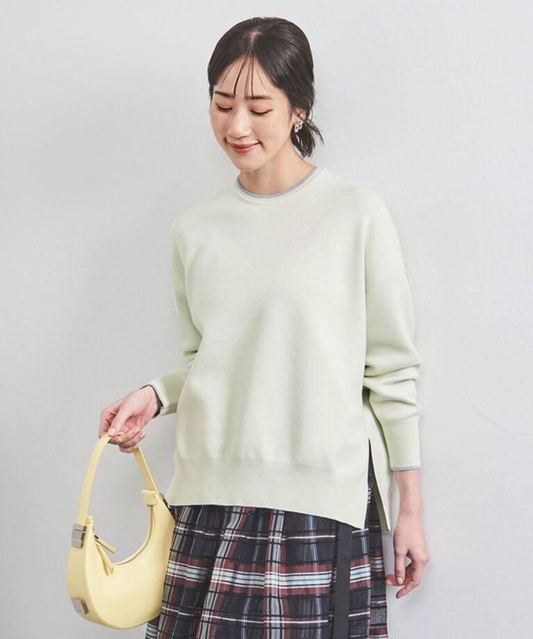 UNITED ARROWS「スムース クルーネックニット」|ニット・セーター|