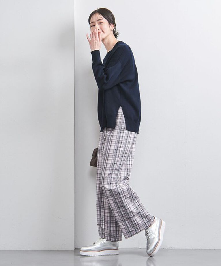 UNITED ARROWS「スムース クルーネックニット」|ニット・セーター|