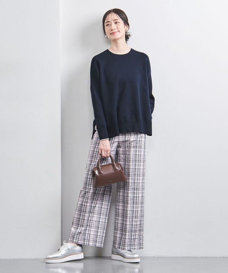 UNITED ARROWS「スムース クルーネックニット」|ニット・セーター|