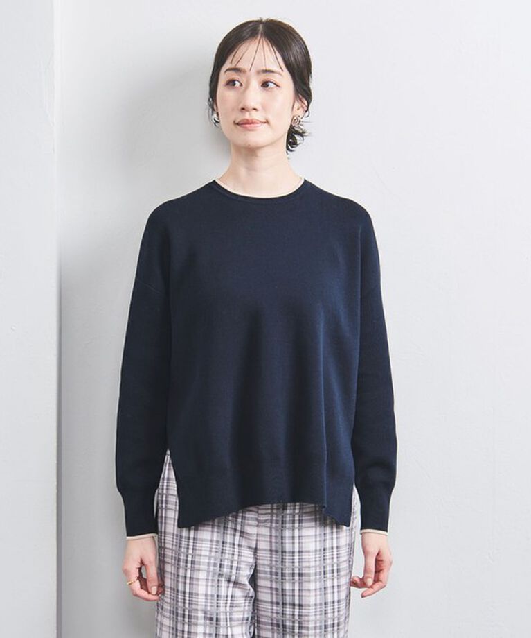 UNITED ARROWS「スムース クルーネックニット」|ニット・セーター|