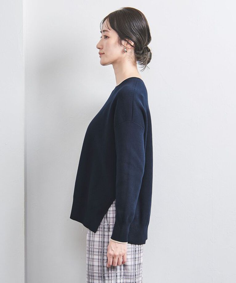UNITED ARROWS「スムース クルーネックニット」|ニット・セーター|