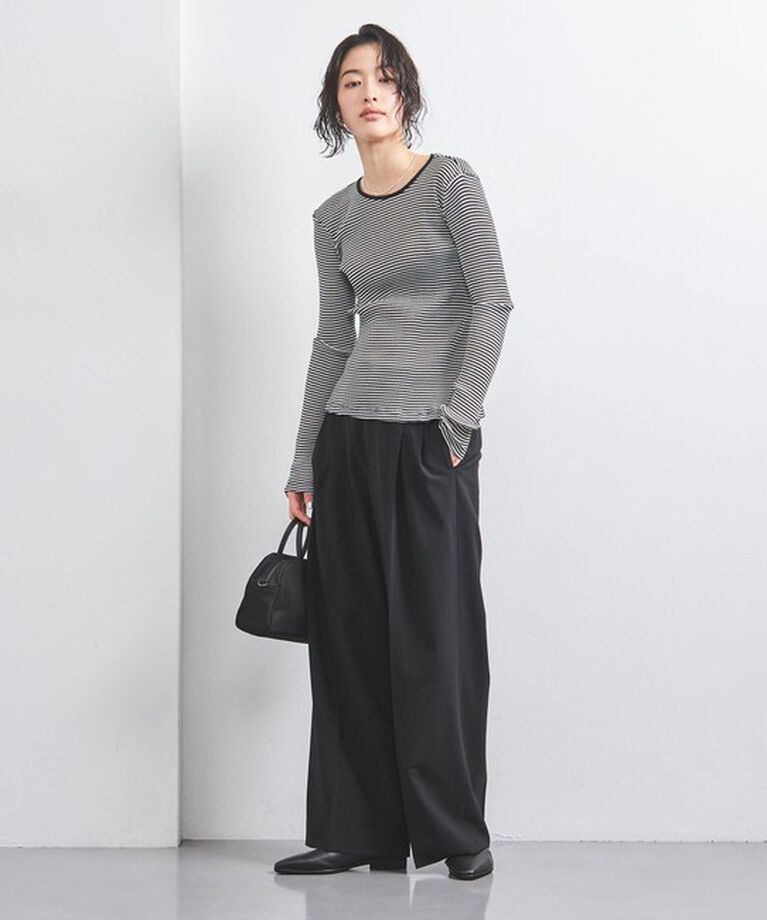 UNITED ARROWS「タック イージーパンツ」|チノ|