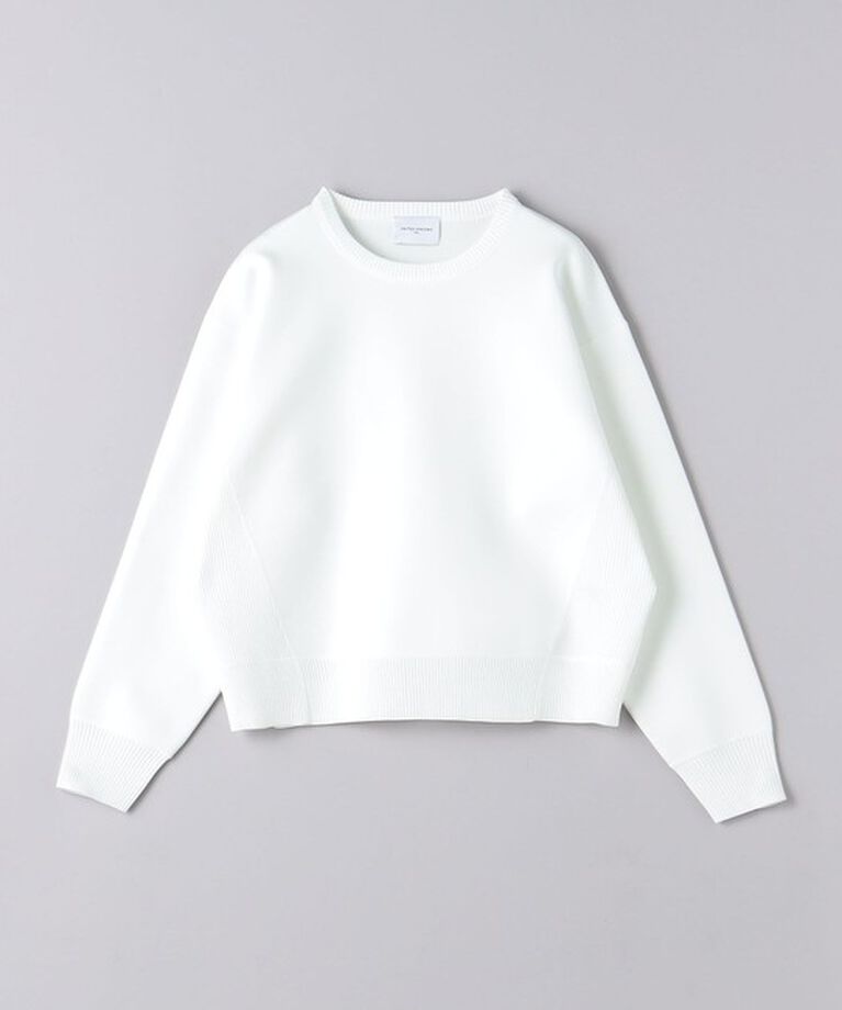 UNITED ARROWS「スウェットライク クルーネック ニットプルオーバー」|ニット・セーター|