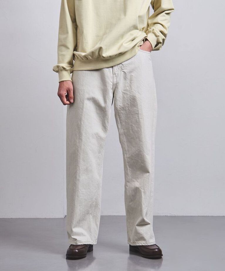 UNITED ARROWS「アイボリー バギー デニムパンツ」|デニム|NATURAL
