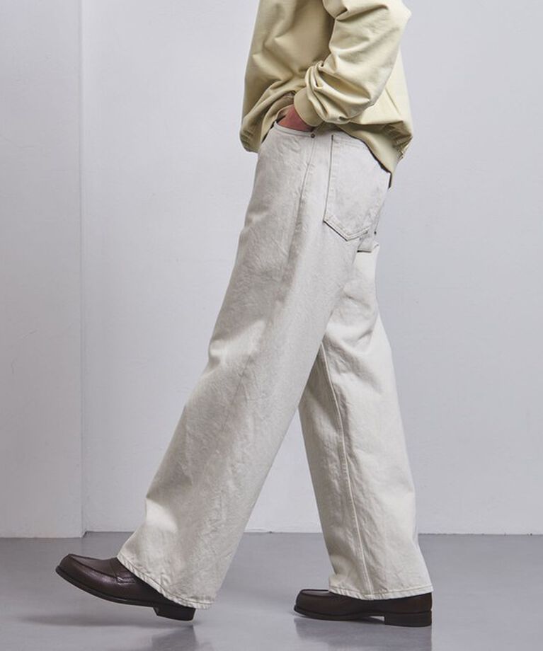 UNITED ARROWS「アイボリー バギー デニムパンツ」|デニム|