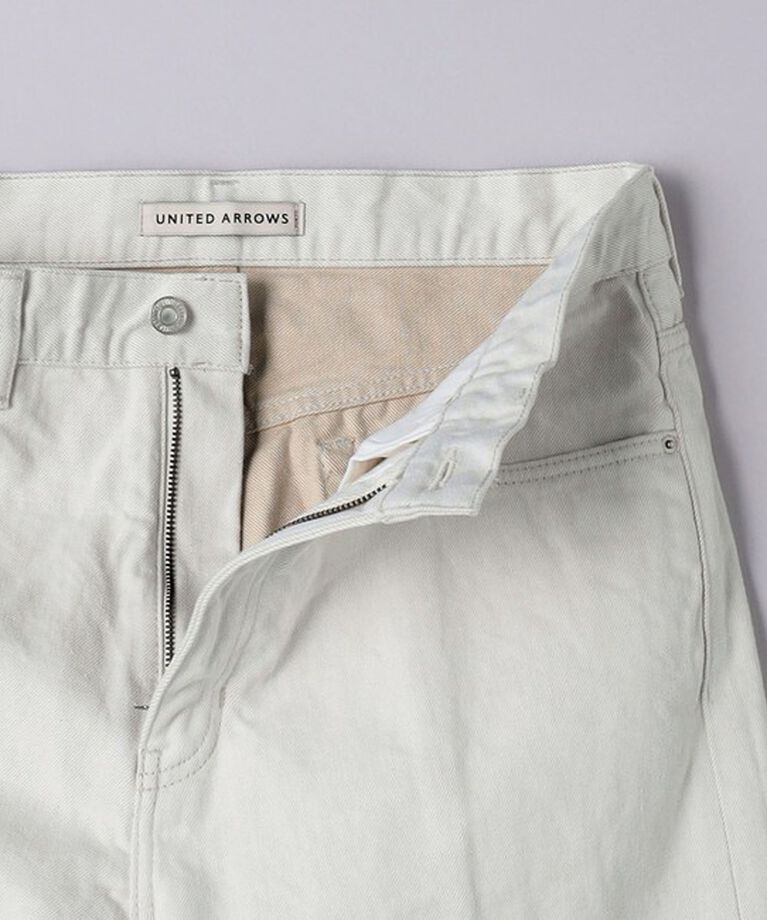 UNITED ARROWS「アイボリー バギー デニムパンツ」|デニム|