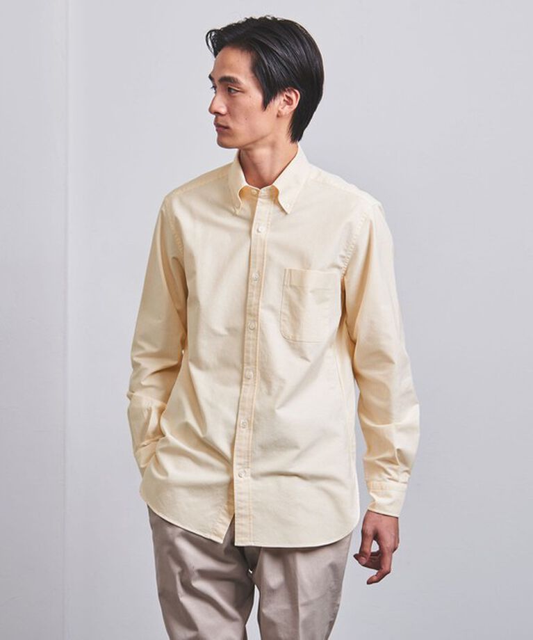 UNITED ARROWS「オーガニックコットン オックスフォード ストライプ ボタンダウン シャツ」|シャツ・ブラウス|YELLOW