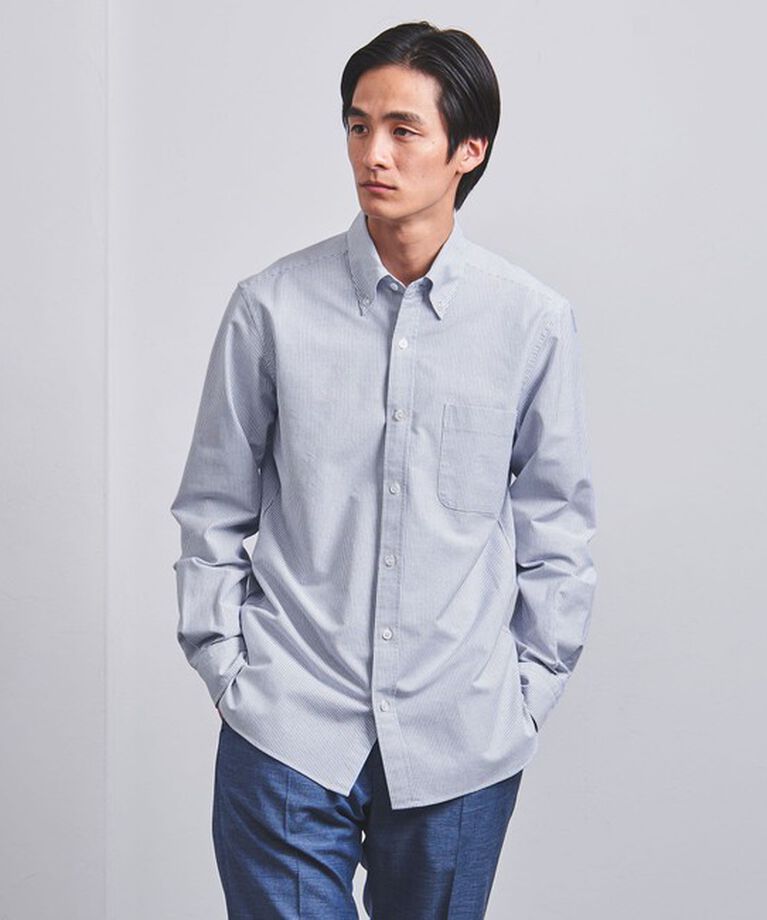 UNITED ARROWS「オーガニックコットン オックスフォード ストライプ ボタンダウン シャツ」|シャツ・ブラウス|