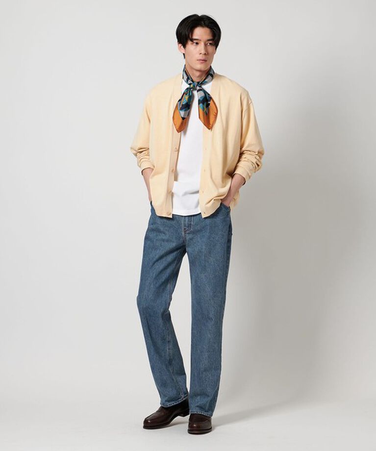 UNITED ARROWS「カイハラデニム ヘビーオンス ロデオストレートパンツ」|デニム|