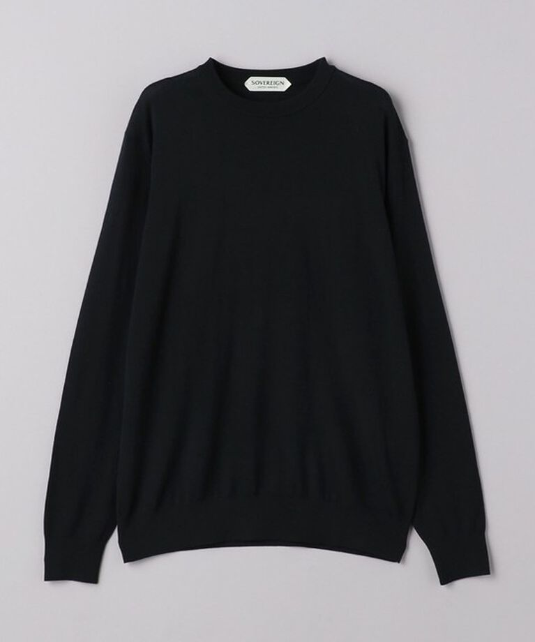 UNITED ARROWS「＜SOVEREIGN＞ハイゲージ クルーネックニット」|ニット・セーター|