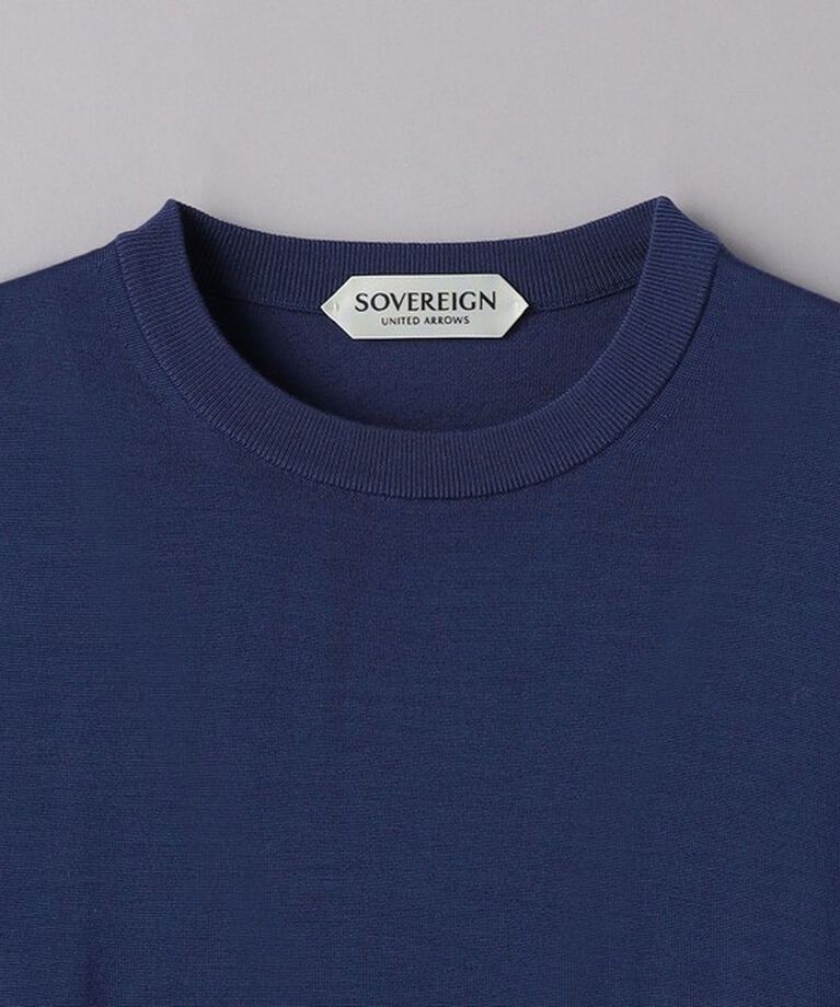 UNITED ARROWS「＜SOVEREIGN＞ハイゲージ クルーネックニット」|ニット・セーター|