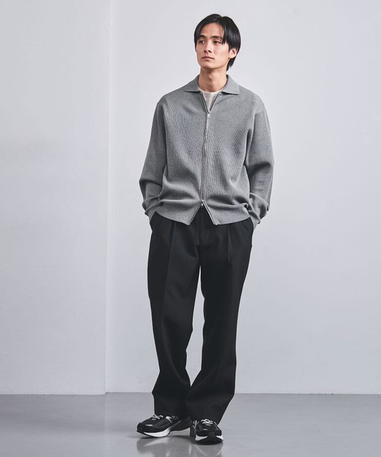 UNITED ARROWS「アゼ ジップアップ ポロカーディガン」|カーディガン|