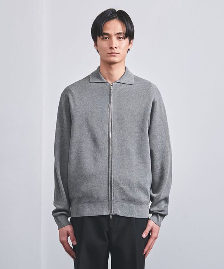 UNITED ARROWS「アゼ ジップアップ ポロカーディガン」|カーディガン|