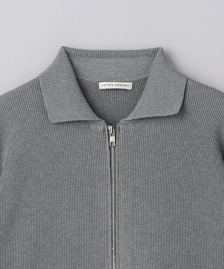 UNITED ARROWS「アゼ ジップアップ ポロカーディガン」|カーディガン|