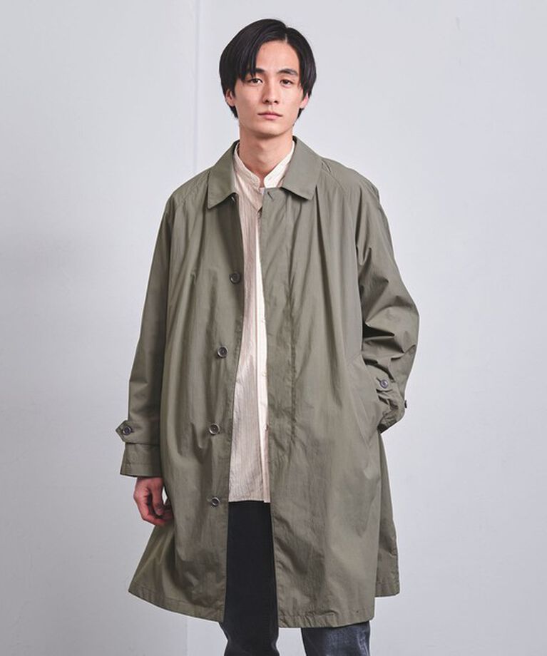 UNITED ARROWS「ナイロン タフタ バルマカーンコート ー撥水ー」|ステンカラーコート|OLIVE