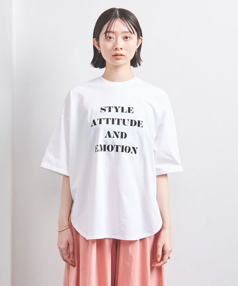 UNITED ARROWS「＜SACRA＞メッセージプリント Tシャツ」|Tシャツ・カットソー|