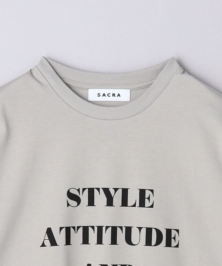 UNITED ARROWS「＜SACRA＞メッセージプリント Tシャツ」|Tシャツ・カットソー|