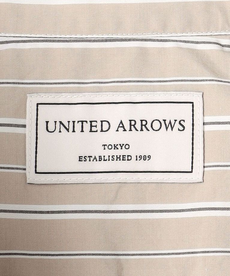 UNITED ARROWS「ALBINI カラーストライプ セミワイドカラーシャツ」|シャツ・ブラウス|