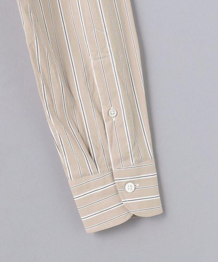 UNITED ARROWS「ALBINI カラーストライプ セミワイドカラーシャツ」|シャツ・ブラウス|