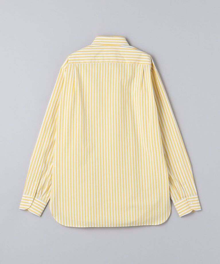 UNITED ARROWS「ALBINI カラーストライプ セミワイドカラーシャツ」|シャツ・ブラウス|