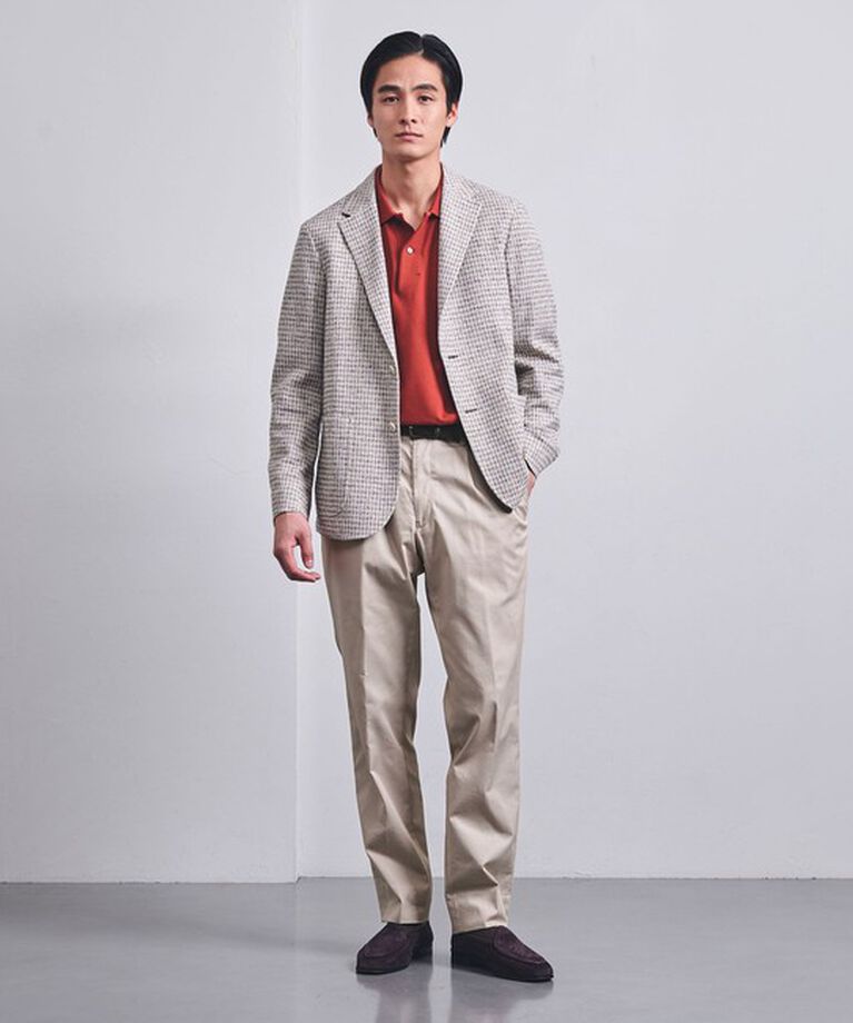 UNITED ARROWS「ツイル ベーシック 1プリーツ チノパンツ」|チノ|