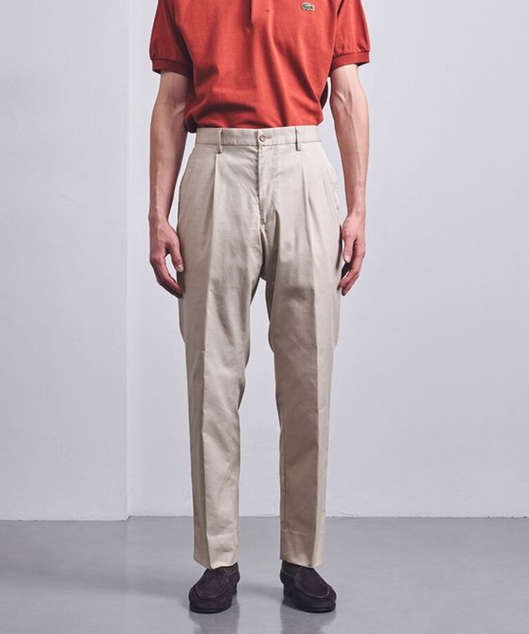 UNITED ARROWS「ツイル ベーシック 1プリーツ チノパンツ」|チノ|