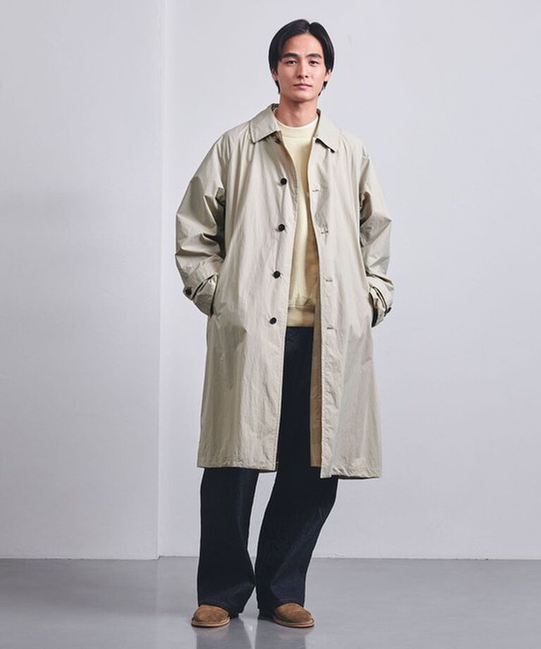 UNITED ARROWS「ウィンドウマック ナイロン タフタ バルカラーコート―撥水―」|ステンカラーコート|