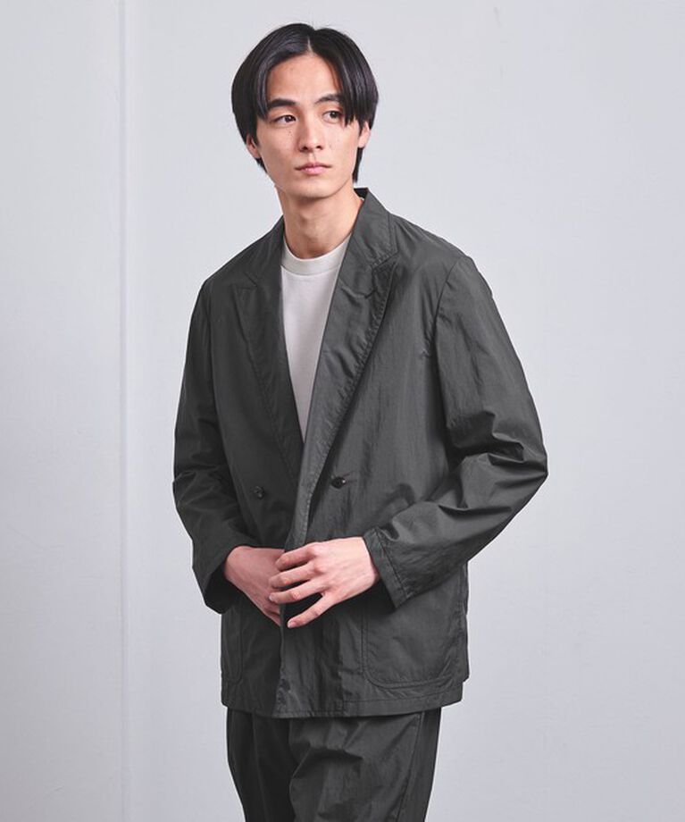 UNITED ARROWS「ダントツ撥水 オーディナリー ナイロン ４ボタン ダブル ジャケット」|テーラードジャケット|