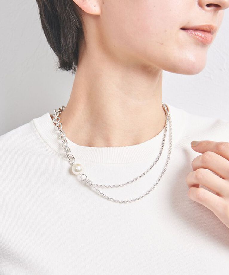 UNITED ARROWS「【別注】＜PHILIPPE AUDIBERT＞JISS CHN&F/PL ネックレス」|ネックレス|SILVER