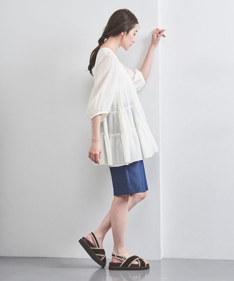 UNITED ARROWS「ティアード 6SL ブラウス」|シャツ・ブラウス|